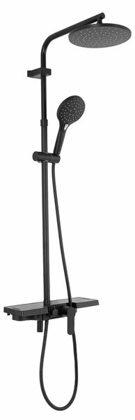 REA - Santos sprchový set s baterií 150mm, černá, REA-P8803