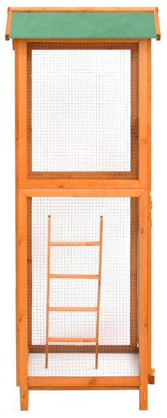 Ptačí klec 68 x 62 x 166 cm masivní jedle 171457