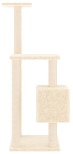 Škrabadlo pro kočky se sisalovými sloupky krémové 104 cm 171469