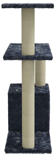 Škrabadlo pro kočky se sisalovými sloupky tmavě šedé 70 cm 171435