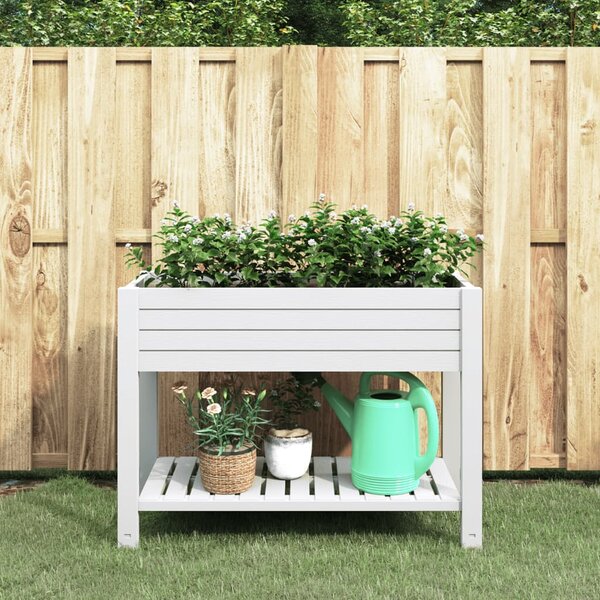 Zahradní vyvýšený záhon bílý 110 x 45 x 79 cm polypropylen