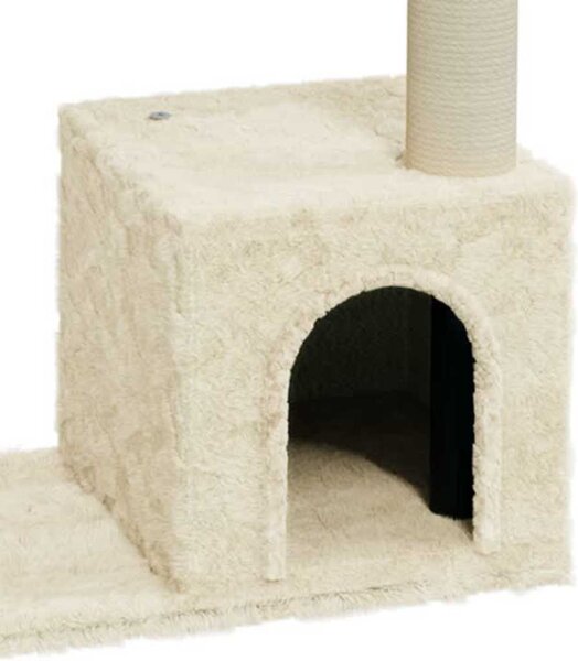 Škrabadlo pro kočky se sisalovými sloupky krémové 70 cm 171433