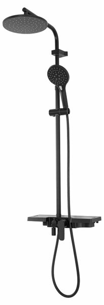 REA - Santos sprchový set s baterií 150mm, černá, REA-P8803