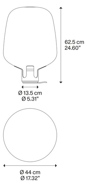 Lodes Stolní/stojací lapma Flar L, 1xE27, 7W Barva: Medová, Barva struktury: Terra