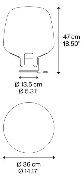 Lodes Stolní/stojací lapma Flar M, 1xE27, 6W Barva: tyrkysová, Barva struktury: Terra