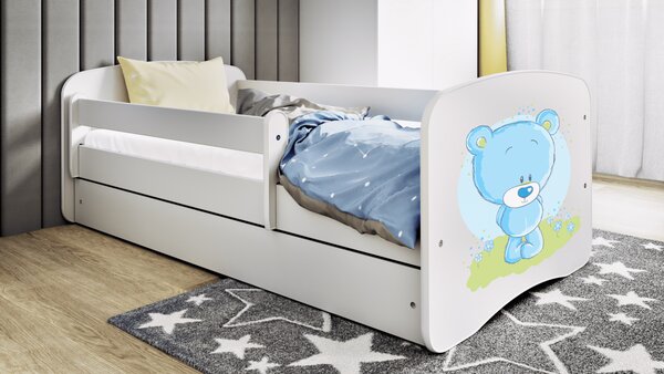 Kocot kids Dětská postel Babydreams medvídek bílá, varianta 70x140, bez šuplíků, bez matrace