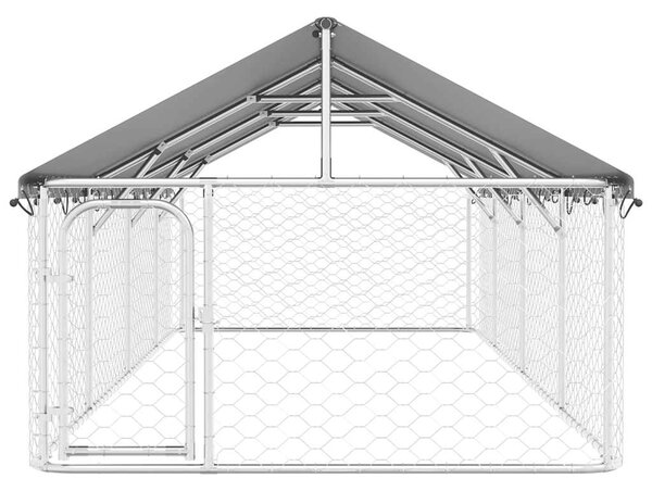 Venkovní psí kotec se střechou 600 x 200 x 150 cm 171500