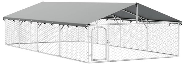 Venkovní psí kotec se střechou 600 x 300 x 150 cm 171502