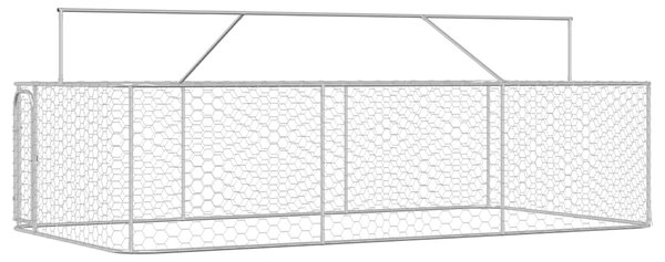 Venkovní psí kotec se střechou 400 x 200 x 150 cm 171499