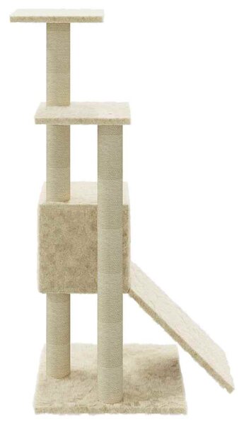Škrabadlo pro kočky se sisalovými sloupky krémové 92 cm 171512
