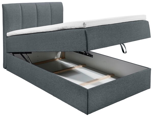 POSTEL BOXSPRING, 120/200 cm, antracitová MID.YOU - Jednolůžkové postele, Online Only