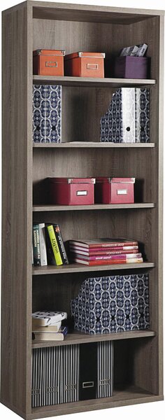 REGÁL NA DOKUMENTY, Sonoma dub, 82/217/36 cm Carryhome - Regály na šanony