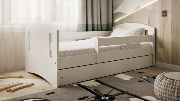 Kocot kids Dětská postel Classic II bílá, varianta 80x140, bez šuplíků, bez matrace