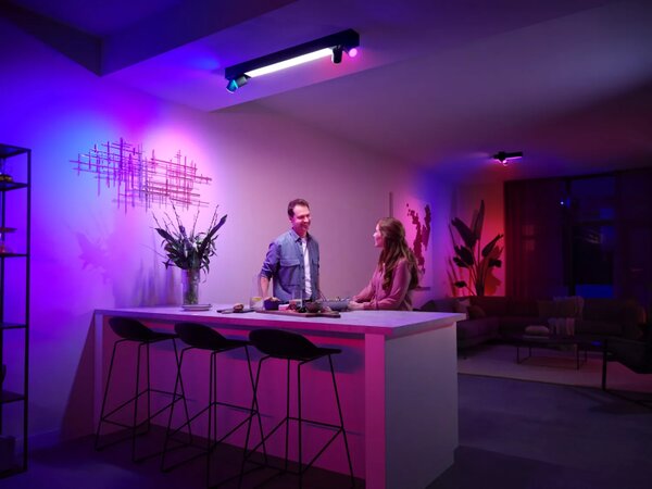 Philips HUE White and color ambiance 8720169318557 Centris stropní svítidlo LED/4-spot LED 40W + 4xGU10 4,2W 2000-6500K+RGB černá