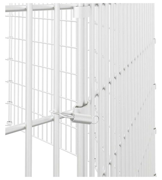 Ohrádka pro zvířata 10 panelů 54 x 100 cm pozinkované železo 171583