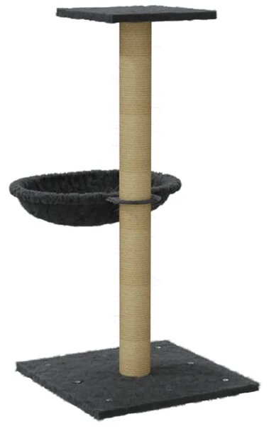 Škrabadlo pro kočky se sisalovým sloupkem tmavě šedé 74 cm 171590