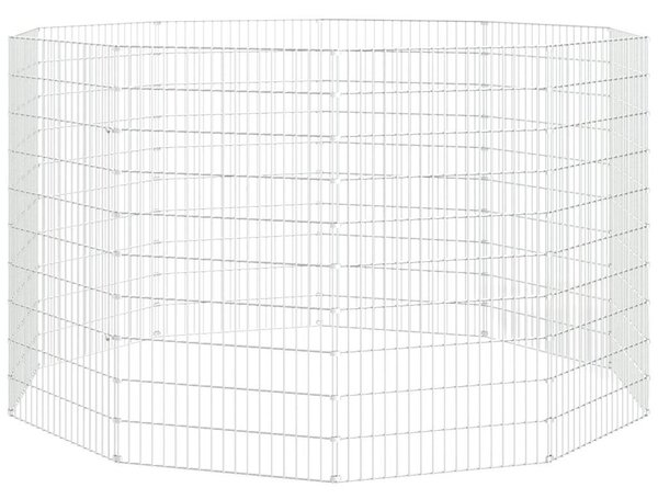 Ohrádka pro zvířata 10 panelů 54 x 100 cm pozinkované železo 171583