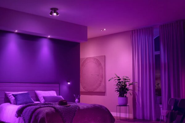 Philips HUE White and color Ambiance 8720169318915 Centura zápustné svítidlo GU10 4,2W/350lm 2000-6500K+RGB černá
