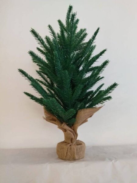 DECOLED Vánoční stromeček umělí s jehličím 57 cm, plast a kov, IP20 do interiéru