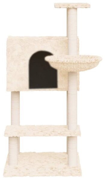 Škrabadlo pro kočky se sisalovými sloupky krémové 108,5 cm 171597