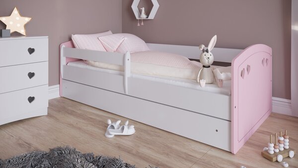 Kocot kids Dětská postel Julia mix růžová, varianta 80x140, bez šuplíků, bez matrace