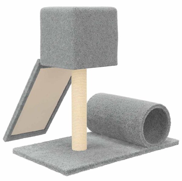 Škrabadlo pro kočky se sisalovým sloupkem světle šedé 59 cm 171607