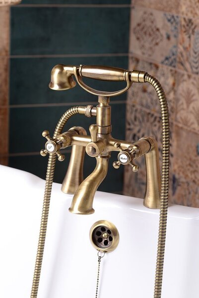 Sapho Sapho, ANTEA nástěnná vanová baterie kompletní, bronz