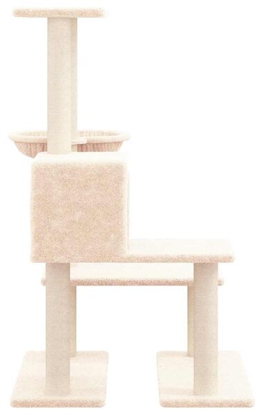 Škrabadlo pro kočky se sisalovými sloupky krémové 94,5 cm 171639