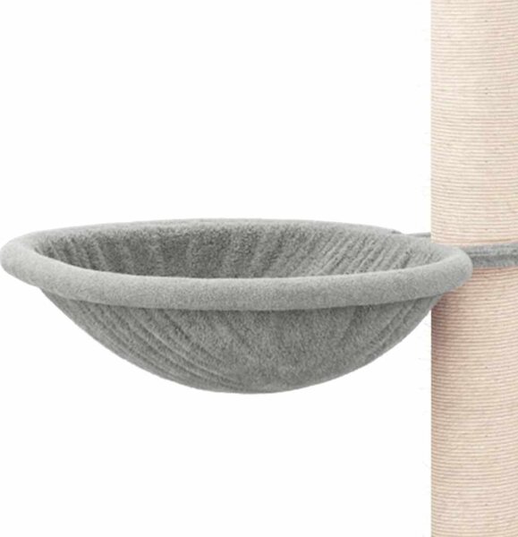 Škrabadlo pro kočky se sisalovými sloupky světle šedé 94,5 cm 171640