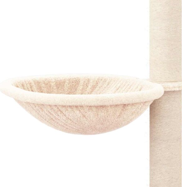 Škrabadlo pro kočky se sisalovými sloupky krémové 94,5 cm 171639