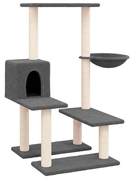 Škrabadlo pro kočky se sisalovými sloupky tmavě šedé 94,5 cm 171641