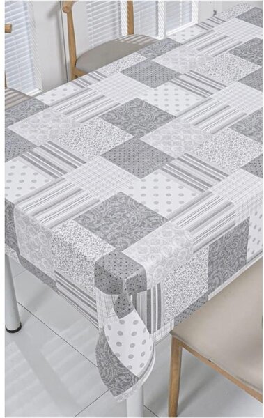 Ubrus PVC 3581562, metráž, 20 m x 140 cm, patchwork šedý, IMPOL TRADE