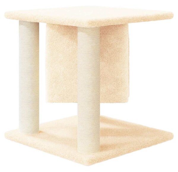 Škrabadlo pro kočky se sisalovými sloupky krémové 37 cm 171654