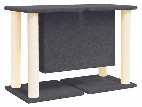 Škrabadlo pro kočky se sisalovými sloupky tmavě šedé 50 cm 171659