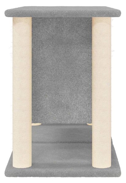 Škrabadlo pro kočky se sisalovými sloupky světle šedé 50 cm 171658