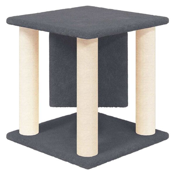 Škrabadlo pro kočky se sisalovými sloupky tmavě šedé 37 cm 171656