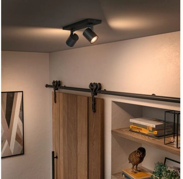Philips Hue White Ambiance 8720169320352 Runner stropní bodové svítidlo/spot 2xGU10 +SWITCH 2x4,2W/400lm 2200-6500K černá bluetooth