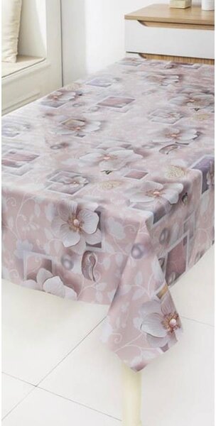 Ubrus PVC 3581549, metráž, 20 m x 140 cm, luxusní květinový vzor, IMPOL TRADE