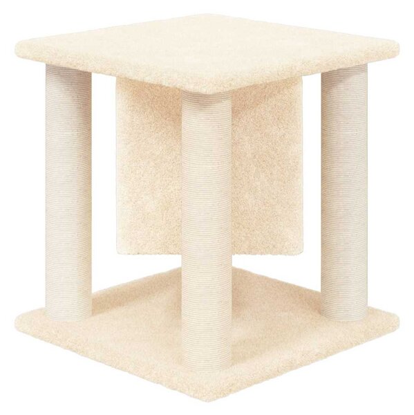 Škrabadlo pro kočky se sisalovými sloupky krémové 37 cm 171654