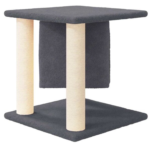 Škrabadlo pro kočky se sisalovými sloupky tmavě šedé 37 cm 171656