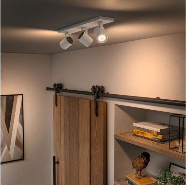 Philips Hue White Ambiance 8720169320536 Runner stropní bodové svítidlo 3xGU10 +SWITCH 3x4,2W/400lm 2200-6500K bílá bluetooth