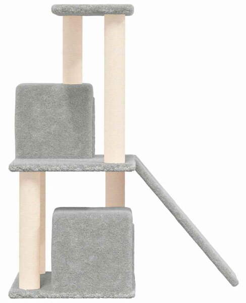 Škrabadlo pro kočky se sisalovými sloupky světle šedé 82 cm 171664