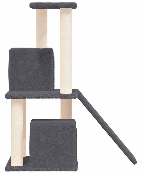 Škrabadlo pro kočky se sisalovými sloupky tmavě šedé 82 cm 171665