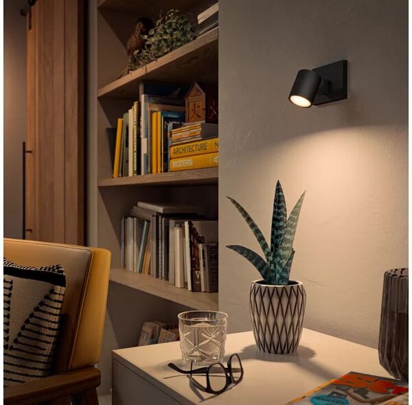 Philips Hue White Ambiance 8720169320598 Runner nástěnné bodové svítidlo/spot 1xGU10 4,2W/400lm 2200-6500K černá bluetooth