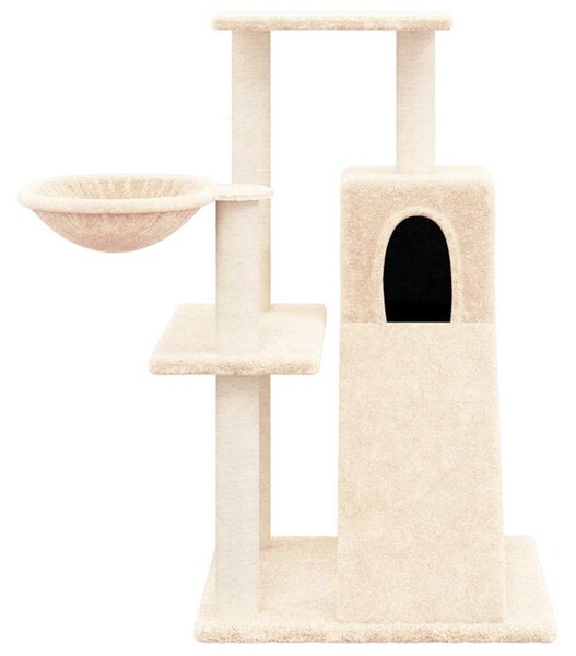 Škrabadlo pro kočky se sisalovými sloupky krémové 82 cm 171666