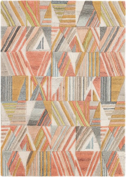 Kobercový ráj Vlněný kusový koberec moderní Lima Lurin Geometrický vícebarevný Rozměr: 120x170 cm