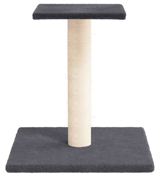 Škrabadlo pro kočky s plošinou tmavě šedé 38 cm 171737