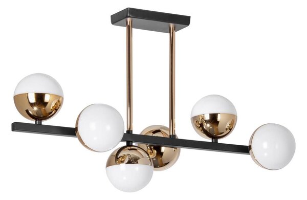 LED Lustr na tyči 6xLED/7W/230V zlatá/černá