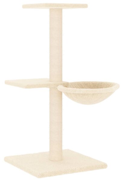 Škrabadlo pro kočky se sisalovými sloupky krémové 72 cm 171768