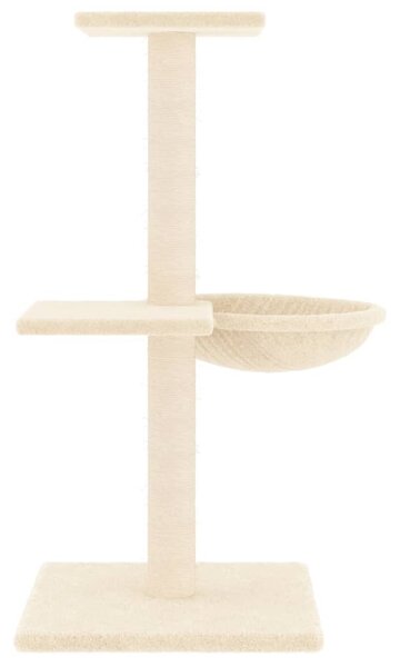Škrabadlo pro kočky se sisalovými sloupky krémové 72 cm 171768